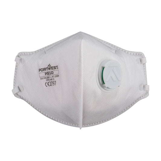 P310 - FFP3 Valved Dolomite Fold Flat Respirator (Pk3)