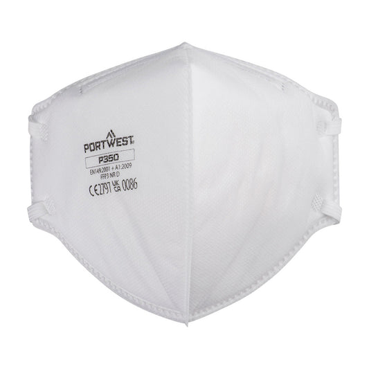 P350 - FFP3 Dolomite Fold Flat Respirator (Pk20)